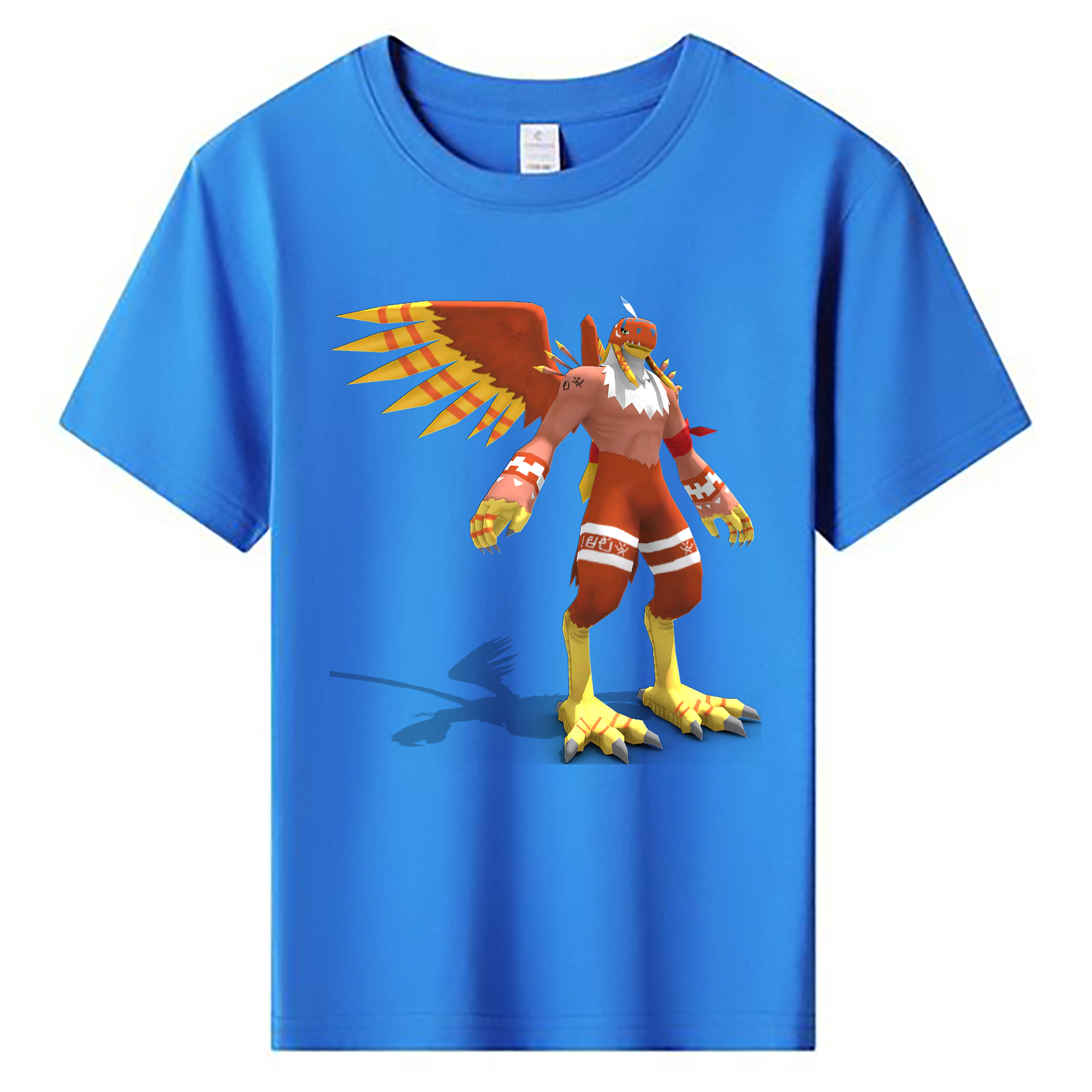 （画像用） Digimon デジタルモンスター/デジモン 綿100％キッズTシャツ（フロントプリント）